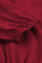 Load image into Gallery viewer, V Neck Long Sleeve Ruffle Tiered Mini Dress