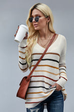 Load image into Gallery viewer, Multicolor Striped Knit Sweater