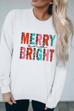 Load image into Gallery viewer, MERRY and BRIGHT Leopard Print Pullover Sweatshirt
