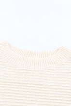 Load image into Gallery viewer, Buttoned Shoulder Drop Shoulder Striped Sweater