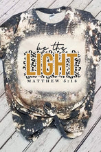 Load image into Gallery viewer, Multicolor LIGHT Letter Leopard Print Color Block Short Sleeve Top