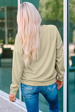 Load image into Gallery viewer, Khaki MOM MODE Leopard Print Long Sleeve Sweatshirt