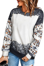 Load image into Gallery viewer, Tie Dye Leopard Drop Shoulder Sweatshirt