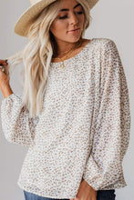 Load image into Gallery viewer, Crew Neck Long Sleeve Blouse