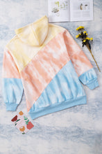 Load image into Gallery viewer, Colorblock Kangaroo Pocket Plus Size Hoodie