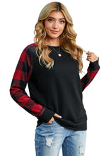Load image into Gallery viewer, Buffalo Plaid Long Sleeve Sweatshirt