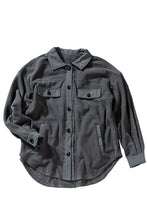 Load image into Gallery viewer, Turn Down Collar Buttoned Shirt Jacket