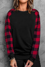 Load image into Gallery viewer, Buffalo Plaid Long Sleeve Sweatshirt
