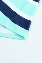 Load image into Gallery viewer, Multi Striped Drawstring Long Sleeve Hoodie