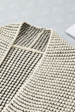 Load image into Gallery viewer, Plaid Knitted Long Open Front Cardigan