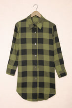 Load image into Gallery viewer, Turn-down Collar Plaid Shirt Coat