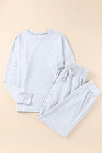 Load image into Gallery viewer, Long Sleeve Pullover and Jogger Pants Lounge Set