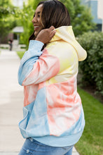 Load image into Gallery viewer, Colorblock Kangaroo Pocket Plus Size Hoodie