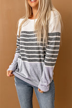 Load image into Gallery viewer, Striped Colorblock Sweater