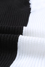 Load image into Gallery viewer, Print Contrast Color V Neck Sweater