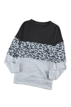 Load image into Gallery viewer, Colorblock Contrast Stitching Sweatshirt with Slits