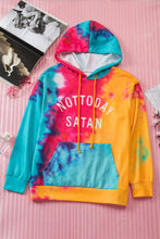 Load image into Gallery viewer, Not Today Satan Tie Dye Hoodie