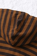 Load image into Gallery viewer, Striped Knit Quarter Zip Hoodie