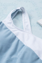 Load image into Gallery viewer, Color Block One Shoulder Backless One-piece Swimwear