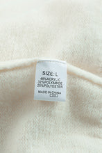 Load image into Gallery viewer, Beige Frill Trim Buttoned Knit Pullover Sweater