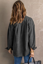 Load image into Gallery viewer, Turn Down Collar Buttoned Shirt Jacket