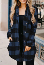 Load image into Gallery viewer, Turn-down Collar Plaid Shirt Jacket