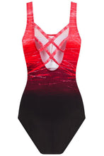 Load image into Gallery viewer, Gradient Criss Cross Back One Piece Swimsuit