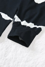 Load image into Gallery viewer, Striped Drawstring Button Long Sleeve Hoodie