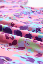 Load image into Gallery viewer, Multicolor Lavender Floral Print Cold Shoulder Blouse