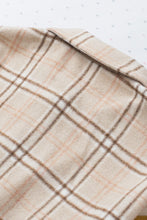 Load image into Gallery viewer, Plaid Color Block Patchwork Shirt Jacket with Pocket
