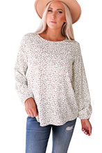 Load image into Gallery viewer, Crew Neck Long Sleeve Blouse
