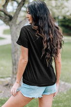 Load image into Gallery viewer, Western American Flag Print Short Sleeve Graphic Tee