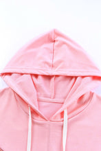 Load image into Gallery viewer, Plus Size Taupe Chevron Hooded Top