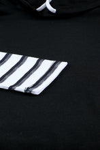 Load image into Gallery viewer, Striped Splicing High Neck Sweatshirt