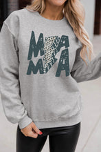 Load image into Gallery viewer, MAMA Lightning Leopard Print Long Sleeve Sweatshirt