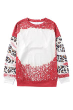 Load image into Gallery viewer, Tie Dye Leopard Drop Shoulder Sweatshirt