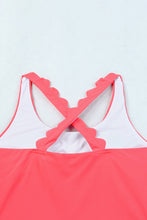 Load image into Gallery viewer, Scalloped Criss Cross High Waist Bikini