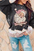 Load image into Gallery viewer, Christmas Santa Clause Leopard Print Graphic Sweatshirt