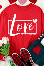 Load image into Gallery viewer, Valentine's Day Love Graphic Sweatshirt