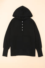Load image into Gallery viewer, Batwing Sleeve Pocketed Henley Hoodie