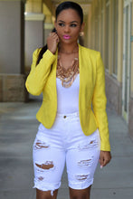 Load image into Gallery viewer, Denim Destroyed Bermuda Shorts