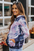 Load image into Gallery viewer, Multicolor Kangaroo Pocket Pullover Tie-dye Hoodie