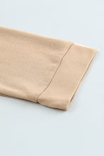 Load image into Gallery viewer, Khaki Casual Button Solid Patchwork Trim Hoodie