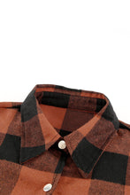 Load image into Gallery viewer, Turn-down Collar Plaid Shirt Coat