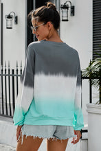 Load image into Gallery viewer, Color Block Tie Dye Pullover Sweatshirt