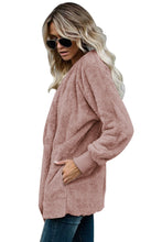 Load image into Gallery viewer, Soft Fleece Hooded Open Front Coat