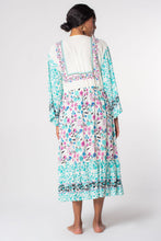 Load image into Gallery viewer, Multicolor Long Sleeve Tassel Tie Floral Kimono