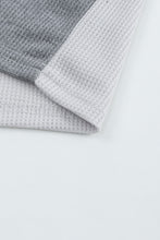 Load image into Gallery viewer, Wild Leopard Contrast Sleeve Colorblock Waffle Knit Top