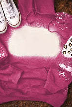 Load image into Gallery viewer, Leopard Bleached Hoodie with Pocket