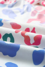 Load image into Gallery viewer, Multicolor Colorful Leopard Drawstring Splicing Hoodie